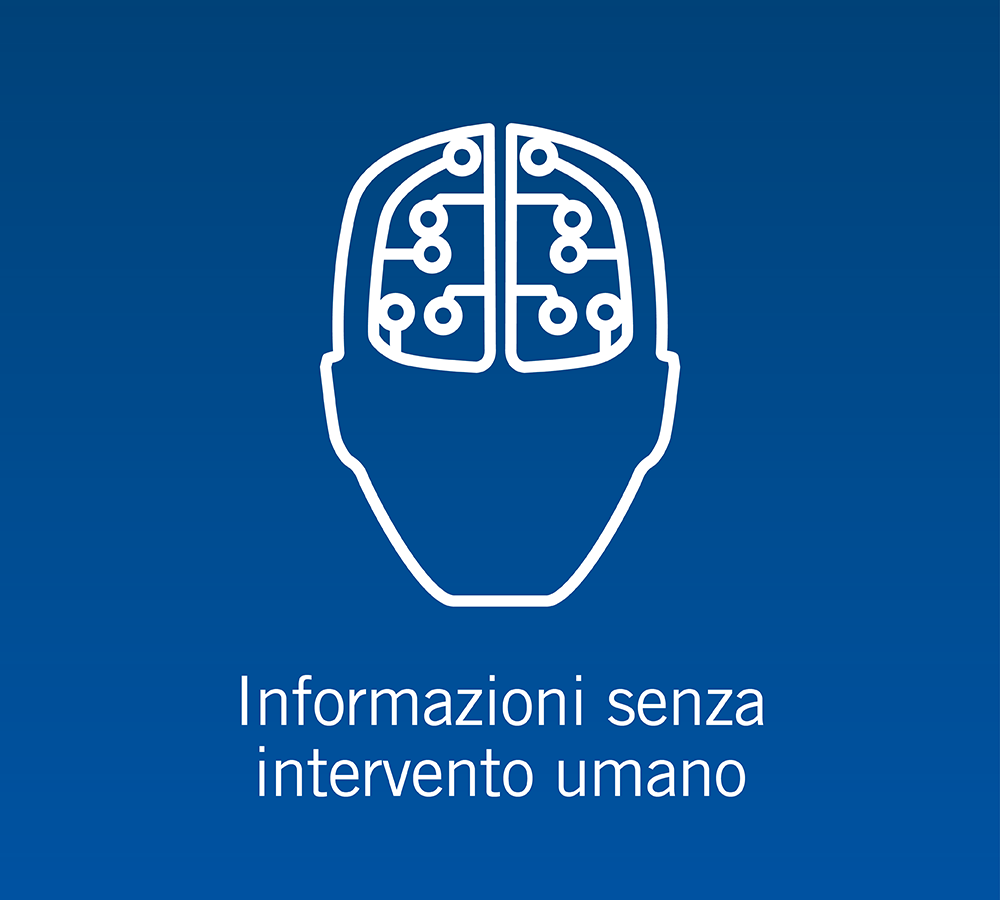 informazioni senza intervento umano