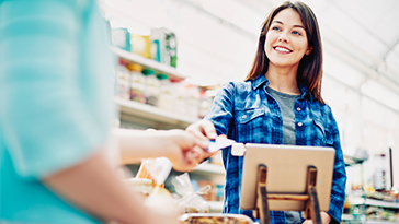 woman working in c-store