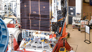 J3 undergoing vibration table