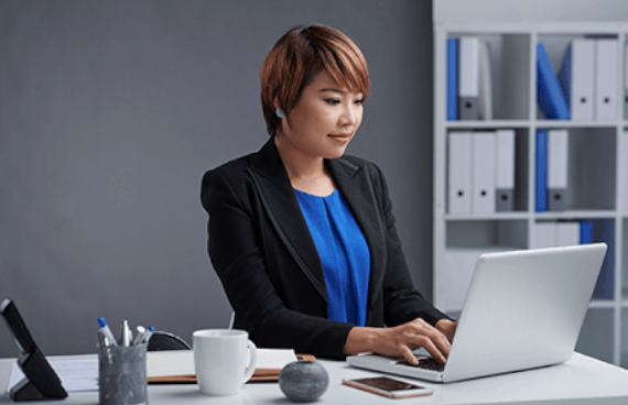 woman working in office 