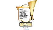 Most Promising Digital Signage award badge