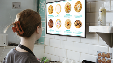 Dirty Dough - Hughes managed digital signage