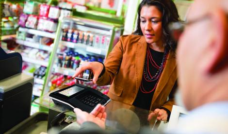 picture of woman in store