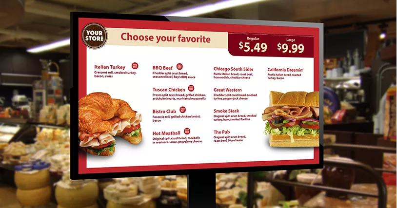 Digital menu boards