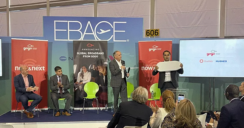 Gogo press event at EBACE