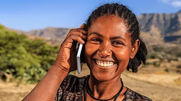 woman talking on cell phone